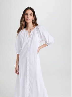 Staud Vincent Dress in White